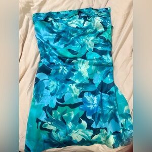 Satin silk backless mini dress size